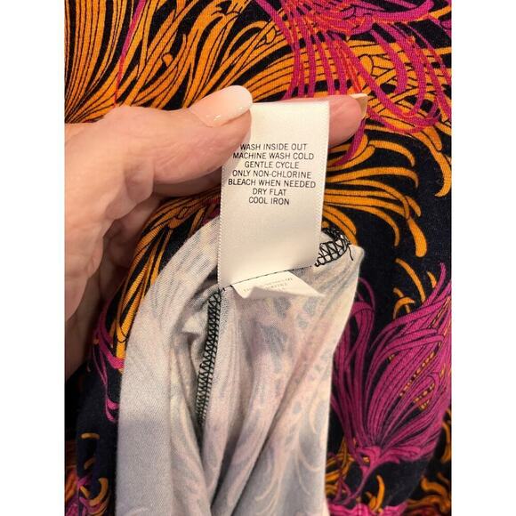 Banana Republic Rayon/Spandex Maxi Dress Multicolored Tropical XS - Picture 4 of 5